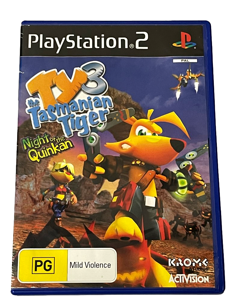 Ty the Tasmanian Tiger 3 Night of the Quinkan PS2 PAL *No Manual* (Preowned)
