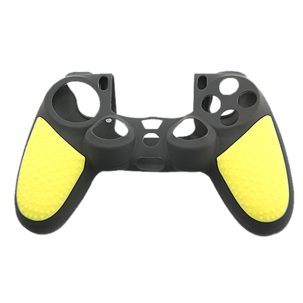 Silicone Cover For PS4 Controller Case Skin - Black/Yellow - Games We Played