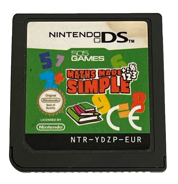 Math Made Simple Nintendo DS 2DS 3DS Game *Cartridge Only* (Preowned)