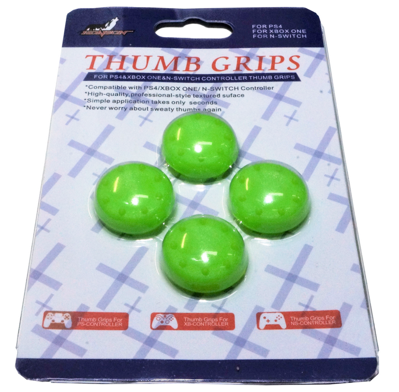 4 x Thumb Grips For PS4 PS5 XBOX ONE Xbox Series X Toggle Cover - Green