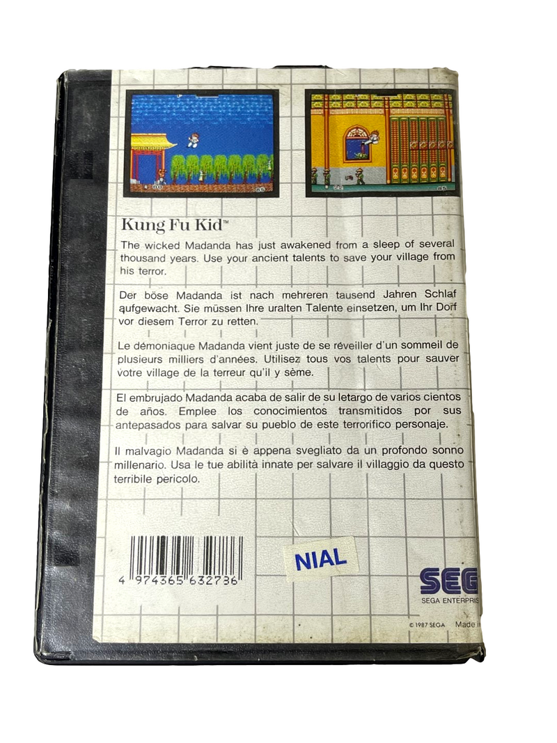 Kung Fu Kid Sega Master System *No Manual* (Pre-Owned)