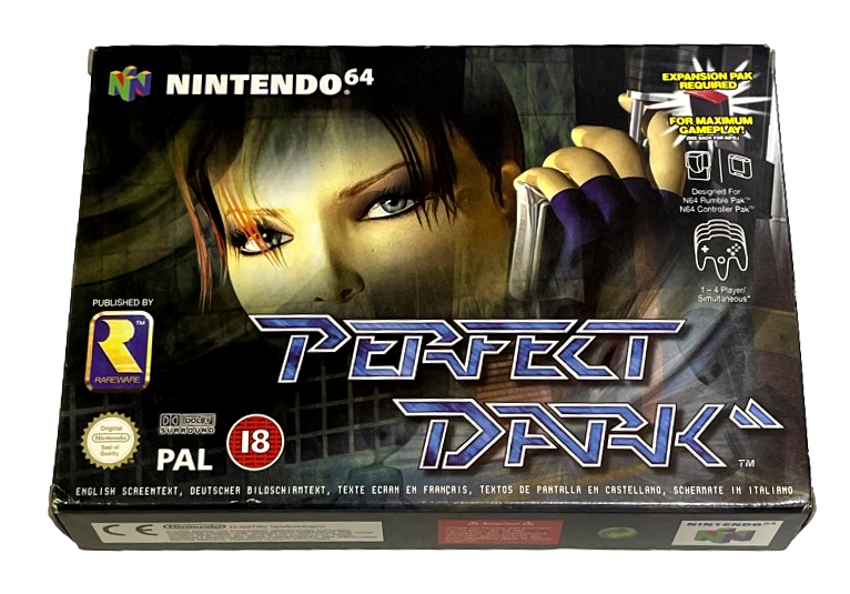 Perfect Dark Nintendo 64 N64 Boxed PAL *Complete* (Minty) Euro (Preowned)