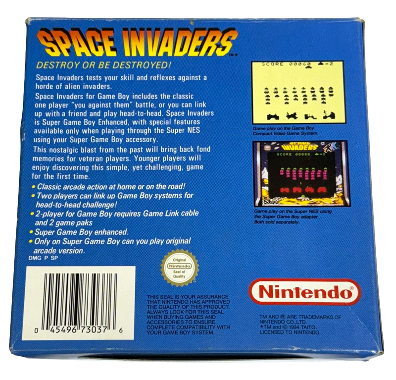 Space Invaders Nintendo Gameboy *Complete* Boxed (Preowned)