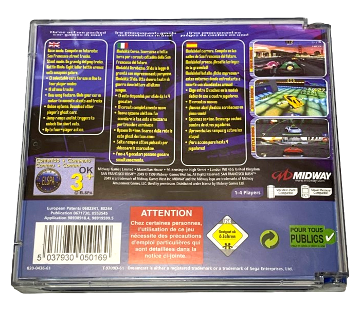 Rush 2049 Sega Dreamcast PAL *Complete* Ex Rental (Preowned)