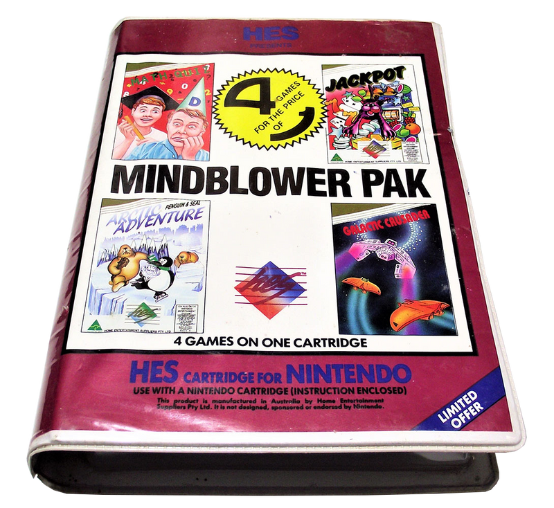 Mindblower Pak Nintendo HES NES Boxed PAL Piggy Back