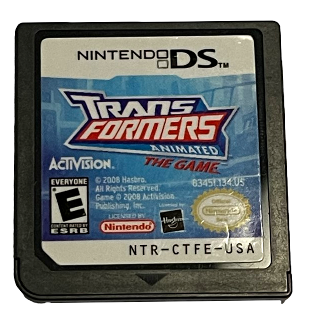 Transformers Animated The Game Nintendo DS 2DS 3DS Game *Cartridge Only* (Preowned)