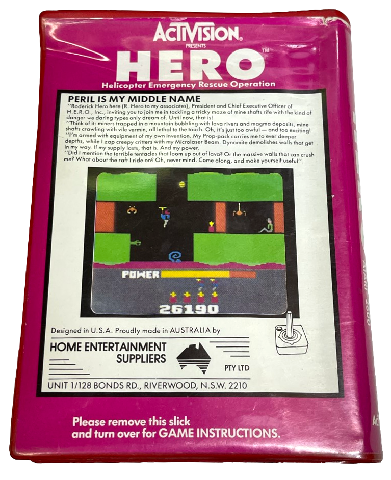 HERO Atari 2600 *Complete*