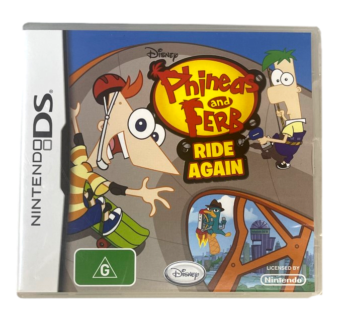 Phineas and Ferb Rides Again Nintendo DS 3DS Game *Complete* (Pre-Owned)