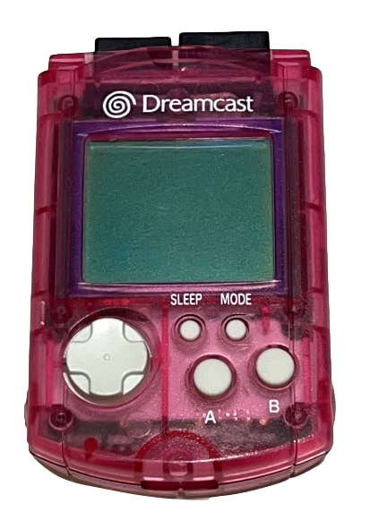 Genuine Sega Dreamcast VMU NTSC PAL - Red No Cap HKT-7000 (Preowned)