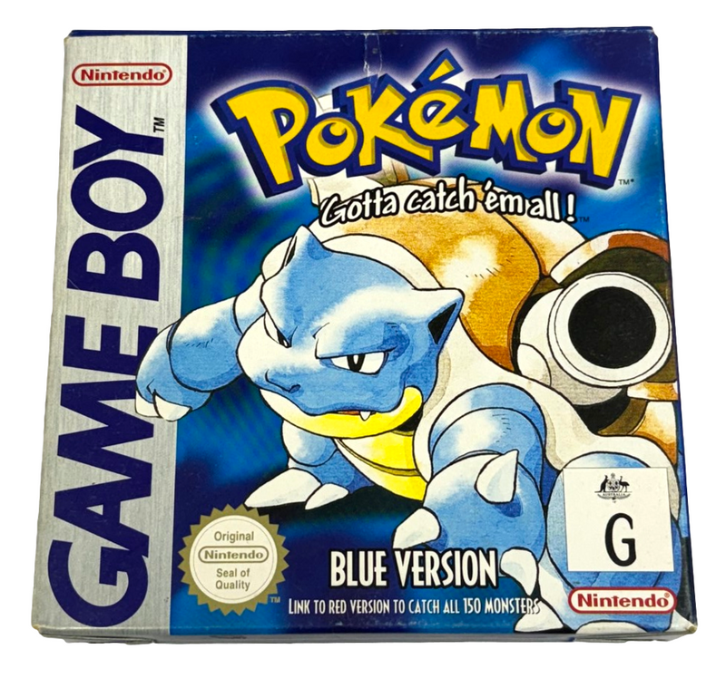 Pokemon Blue Version Nintendo Gameboy GB *Complete* Boxed (Preowned)