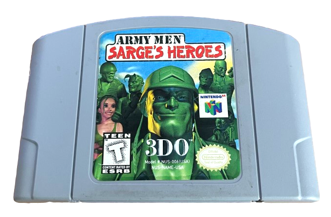 Army Men Sarge's Heroes Nintendo 64 N64 NTSC US/Can (Preowned)