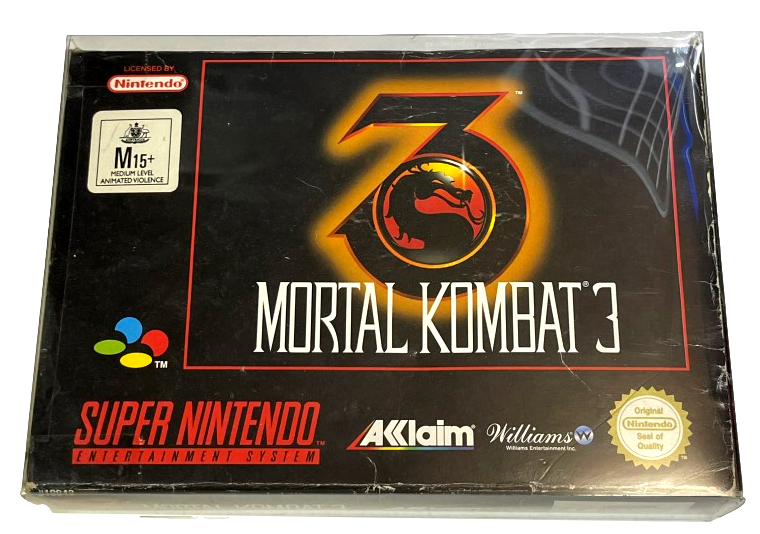 Mortal Kombat 3 Nintendo SNES Boxed PAL *No Manual* (Preowned)