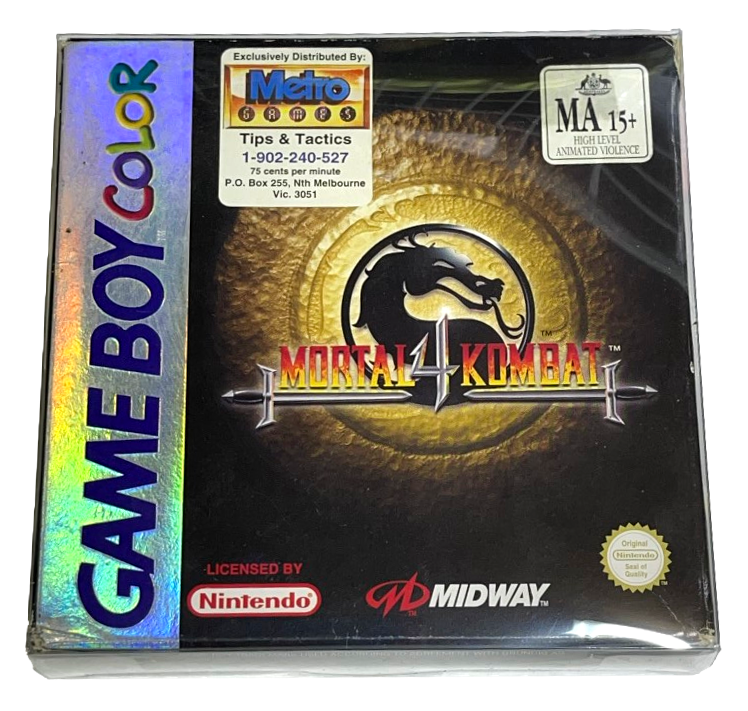 Mortal Kombat 4 Nintendo Gameboy Boxed *Complete* (Preowned)