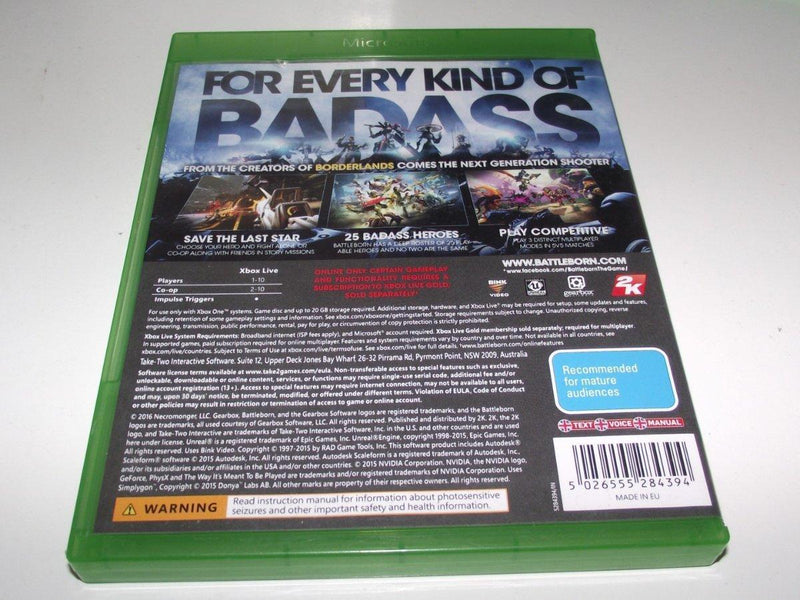 Battleborn Microsoft Xbox One PAL *Complete* (Pre-Owned)