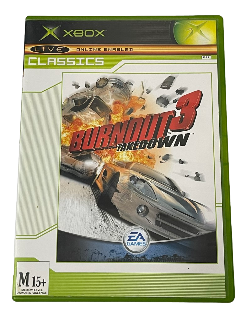 Burnout 3 Takedown XBOX Original PAL *Complete* Classics (Preowned)