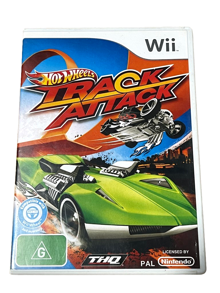 Hot Wheels Track Attack Nintendo Wii PAL *Complete* Wii U Compatible (Pre-Owned)
