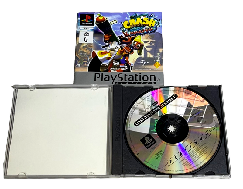 Crash Bandicoot 3 Warped PS1 PS2 PS3 (Platinum) PAL *Complete* (Preowned)