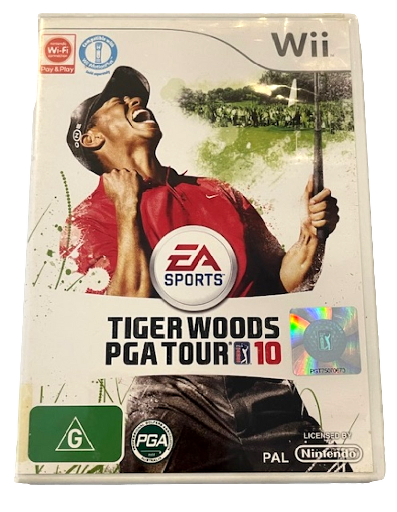 Tiger Woods PGA Tour 10 Nintendo Wii PAL *Complete* Wii U Compatible (Preowned)