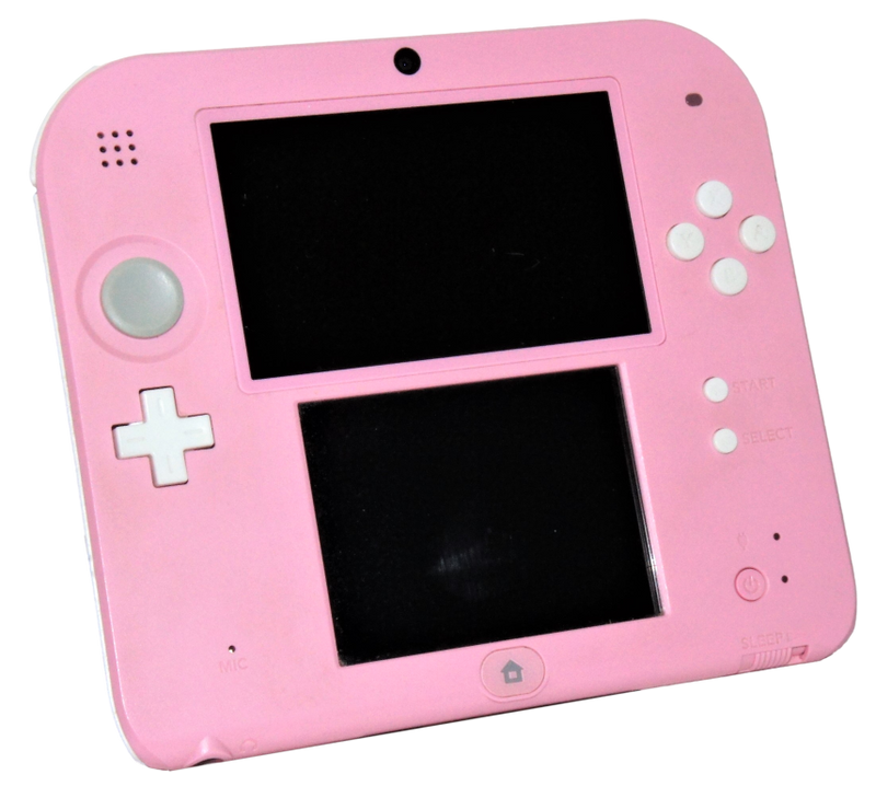 Nintendo 2DS Handheld Console Pink White Preowned