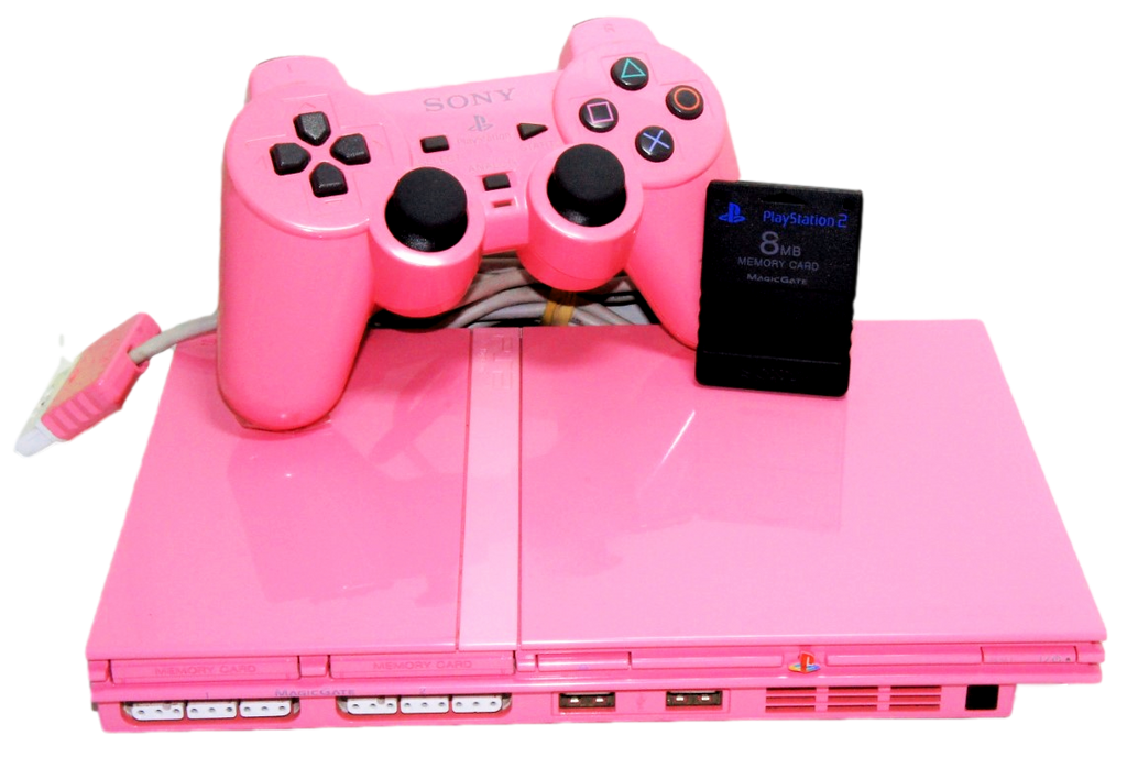Limited Edition Pink Playstation 2 Slim PS2 Shock