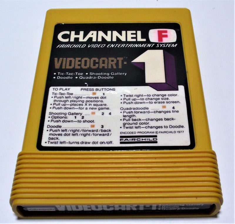 Boxed Channel F Videocart Fairchild Video Entertainment System 1 Tic Tac Toe - Games We Played