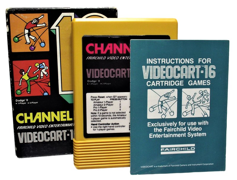 Boxed Channel F Videocart Fairchild Video Entertainment System 16 Dodge It - Games We Played