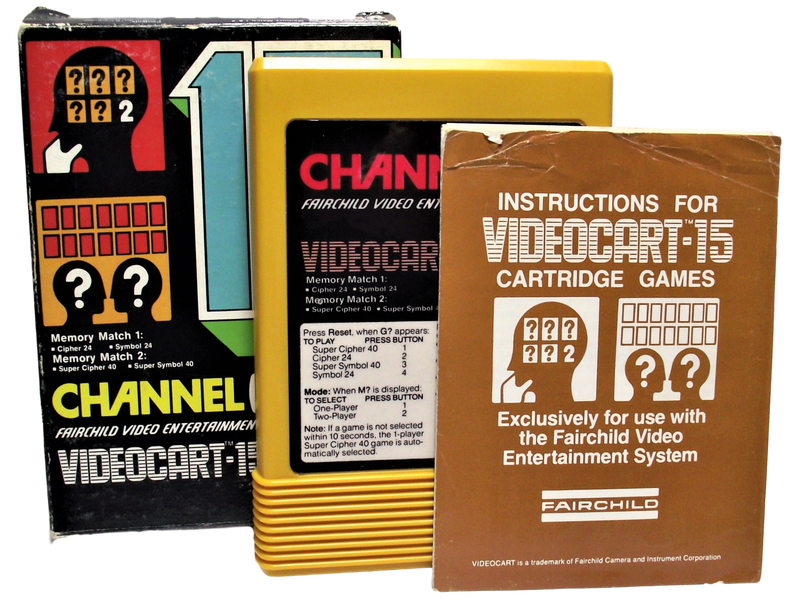 Boxed Channel F Videocart Fairchild Video Entertainment System 15 Memory Match - Games We Played