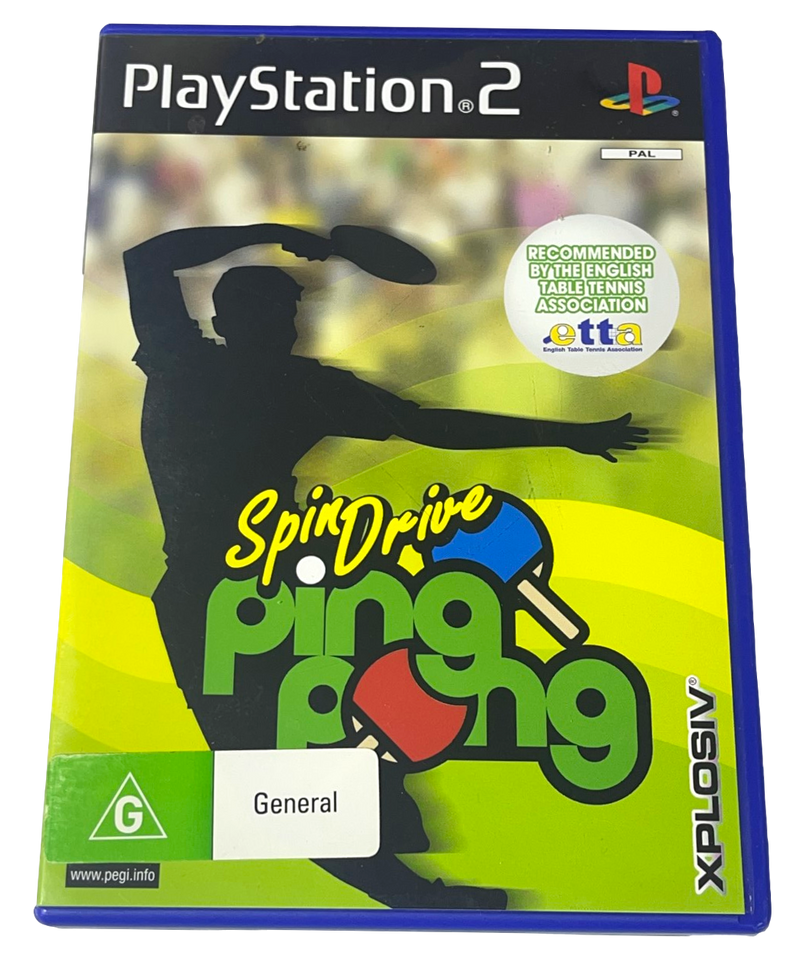 Spin Drive Ping Pong PS2 PAL *Complete* (Pre-Owned)