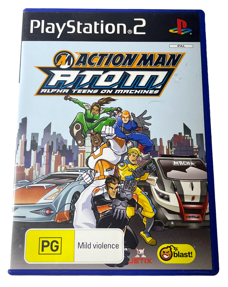 Action Man A.T.O.M Alpha Teens on Machines PS2 PAL *Complete* (Preowned)