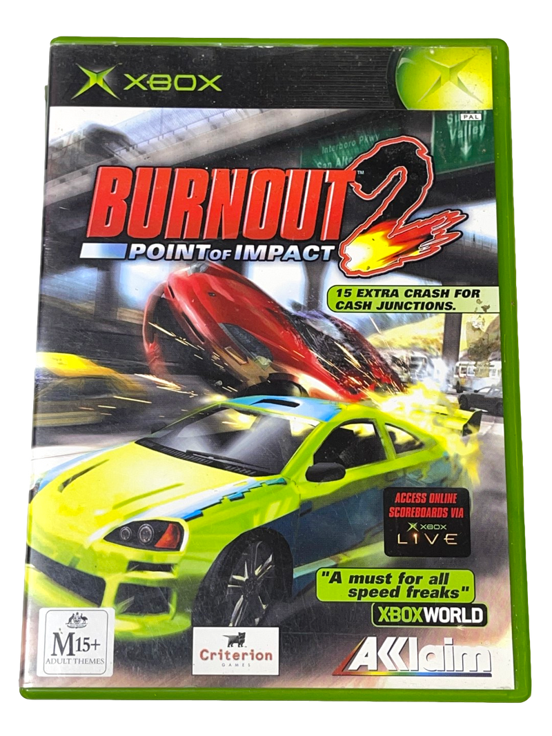 Burnout 2: Point Of Impact XBOX Original PAL*Complete* (Preowned)