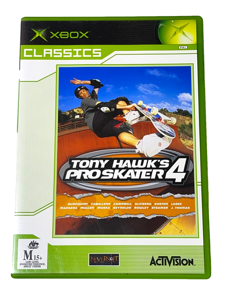 Tony Hawk's Pro Skater 4 XBOX PAL (Classics) *No Manual* (Pre-Owned)
