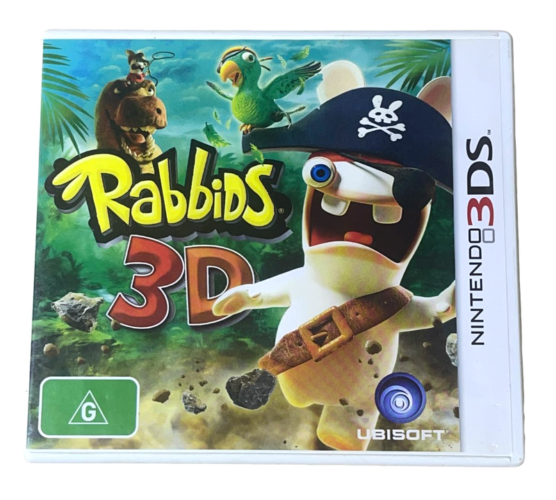 Rabbids 3D Nintendo 3DS 2DS Game *Complete* (Pre-Owned)