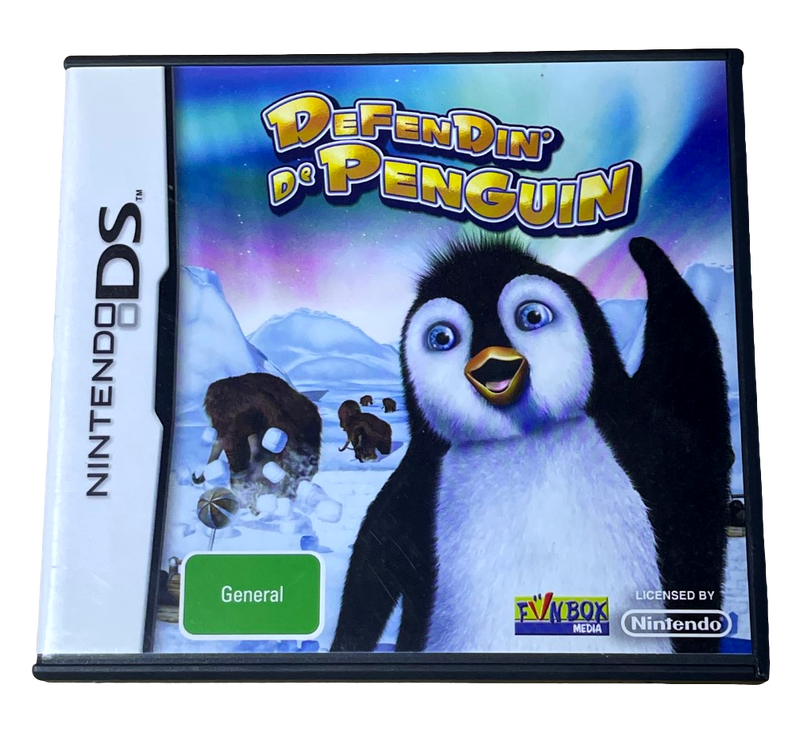 DeFenDin De Penguin DS 2DS 3DS Game *Complete* (Pre-Owned)
