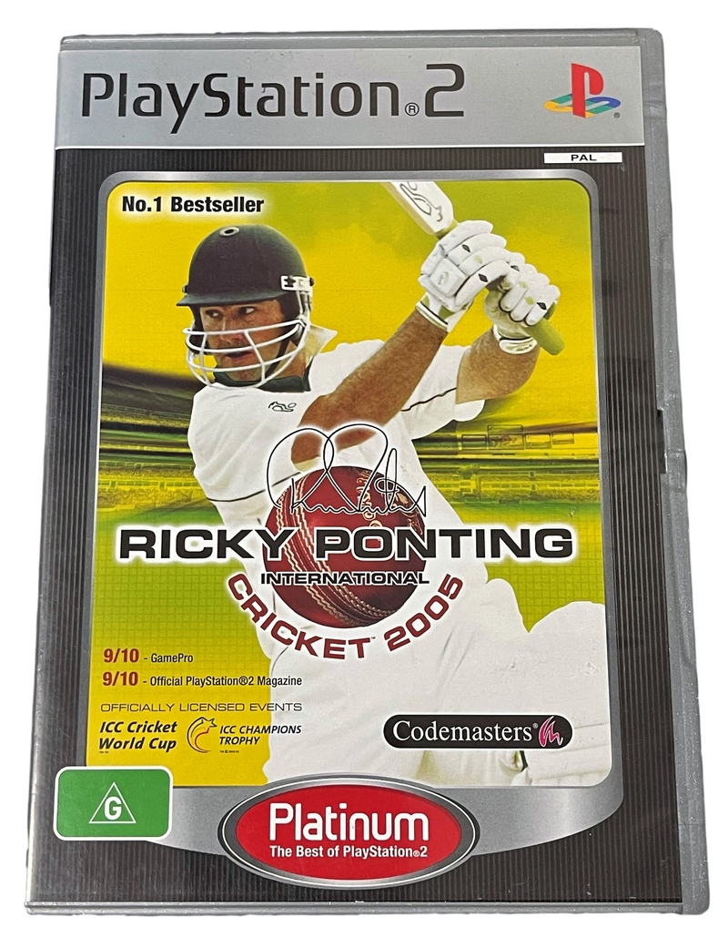 Ricky Ponting International Cricket 2005 PS2 (Platinum) PAL *Complete* (Preowned) - Games We Played