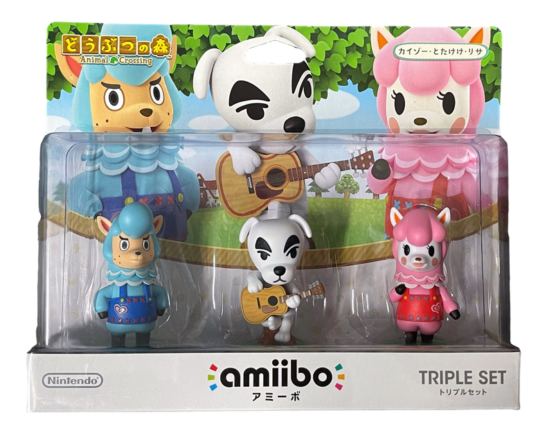 Animal Crossing Triple Set Nintendo Amiibo Ex Japanese K,K Cyrus Reese - Games We Played