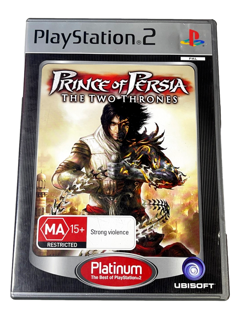 Prince of Persia The Two Thrones PS2 (Platinum) PAL *Complete* (Preowned)