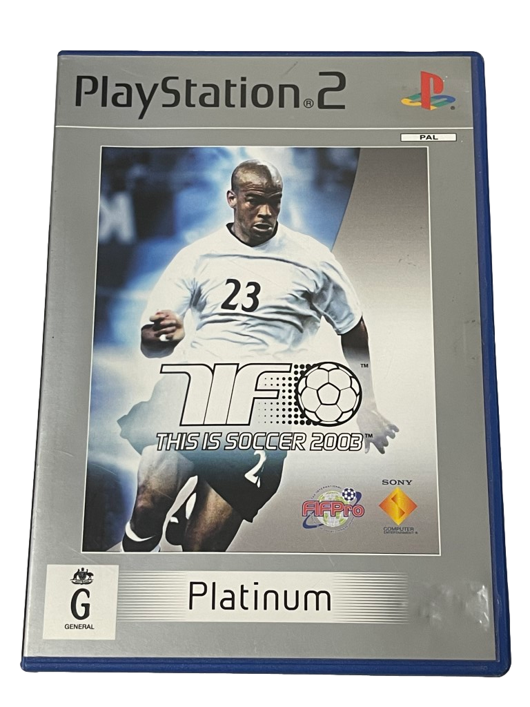 This is Soccer 2003 PS2 (Platinum) PAL *Complete* (Preowned)