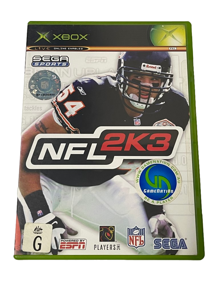 NFL 2K3 XBOX Original PAL *Brand New Sealed*