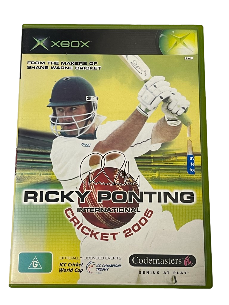 Ricky Ponting International Cricket 2005 XBOX PAL *Complete* (Pre-Owned)