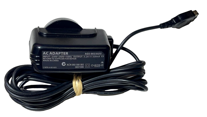 Genuine Wall Charger for Nintendo Gameboy Advance SP AU Plug AGS-002 Power (Preowned)