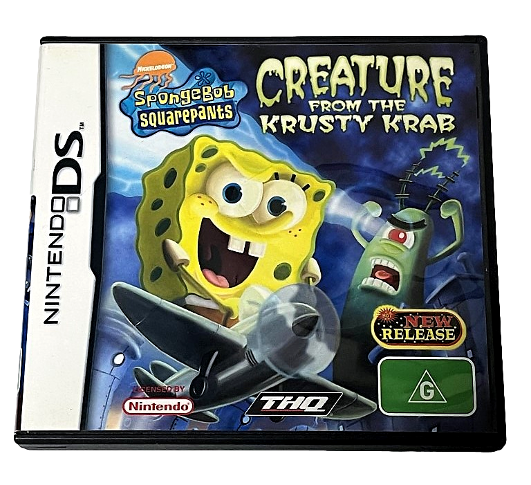Spongebob Squarepants Creature From the Krusty Krab Nintendo DS Game *Complete* (Pre-Owned)