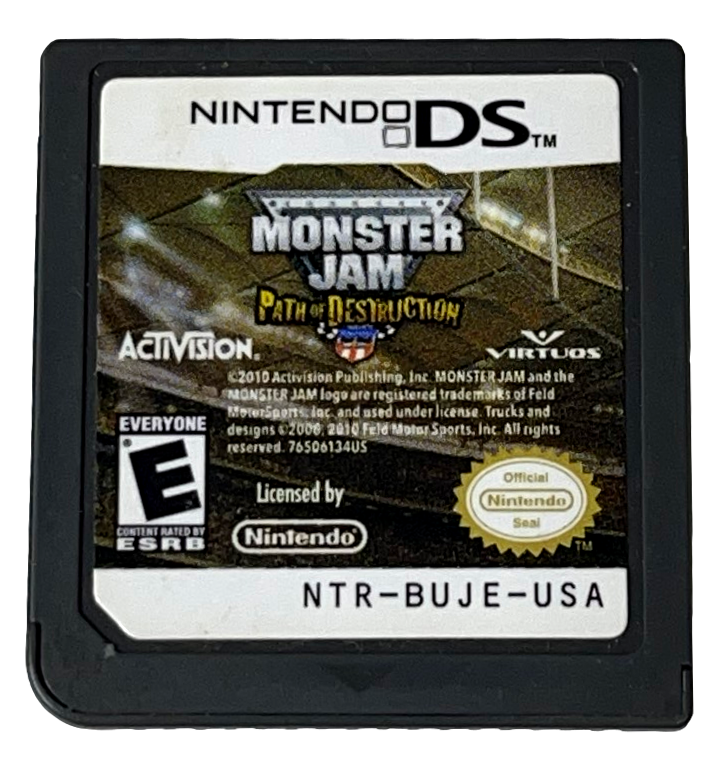 Monster Jam Path of Destruction Nintendo DS 2DS 3DS Game *Cartridge Only* (Pre-Owned)