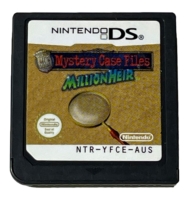 Mystery Case Files Millionheir  Nintendo DS 2DS 3DS Game *Cartridge Only* (Pre-Owned)