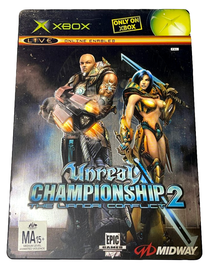 Unreal Championship 2 The Llandri Conflict Xbox Original PAL *Complete* Steelbook (Preowned)