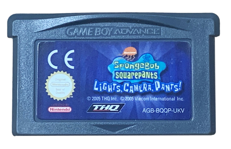 Spongebob Sqarepants Lights Camera Pants Nintendo GBA (Cartridge only) (Preowned) - Games We Played