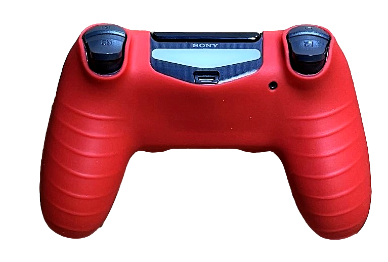Silicone Cover For PS4 Controller Case Skin - Red