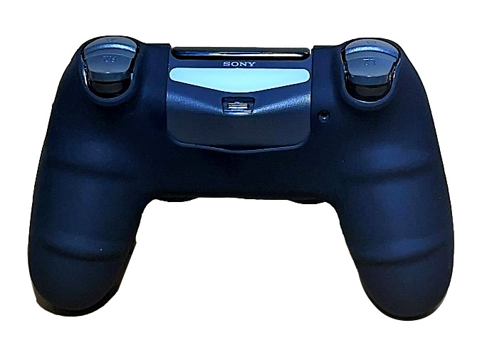 Silicone Cover For PS4 Controller Case Skin - Black/Blue Camo