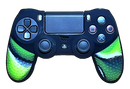 Silicone Cover For PS4 Controller Case Skin - Black/Green Camo