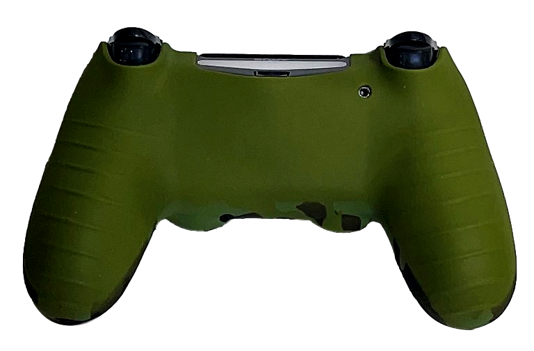 Silicone Cover For PS4 Controller Case Skin - Dark Green Camo
