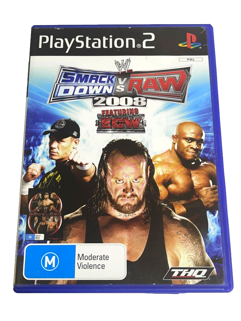 Smack Down Vs Raw 2008 PS2 PAL *Complete* (Pre-Owned)